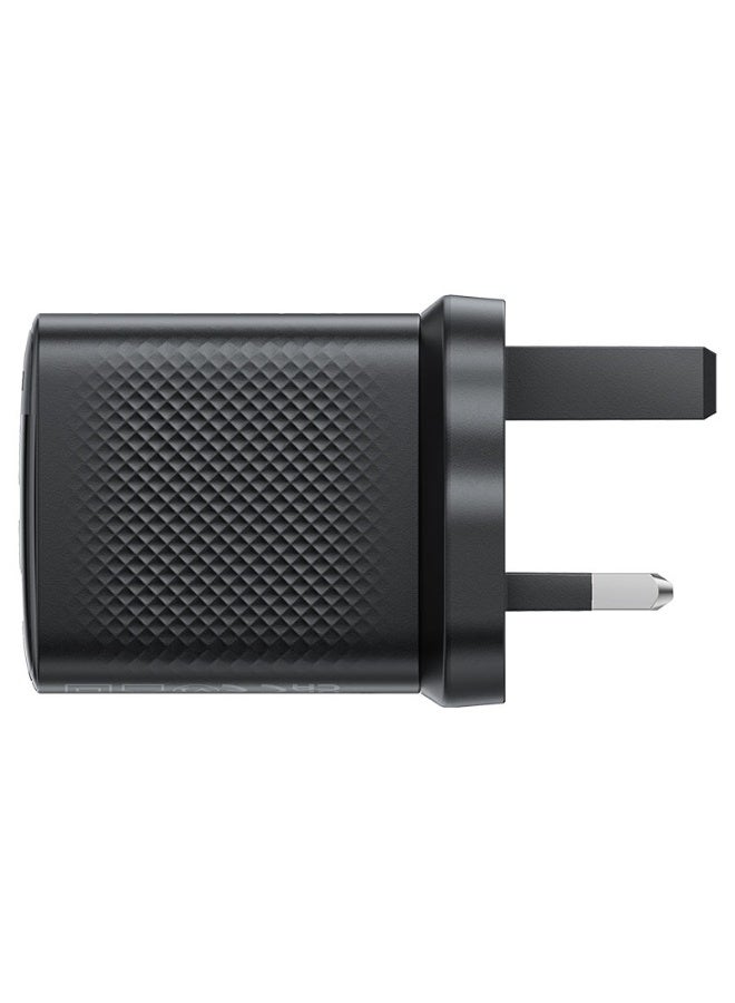 أسيفاست شاحن حائط ACEFAST A79 بقوة 20 واط مع USB-C و USB-A ومقبس بريطاني - Image 5