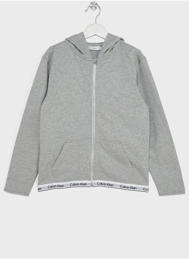 Calvin Klein Jeans - Kids Zip Thru Hoodie - Image 1