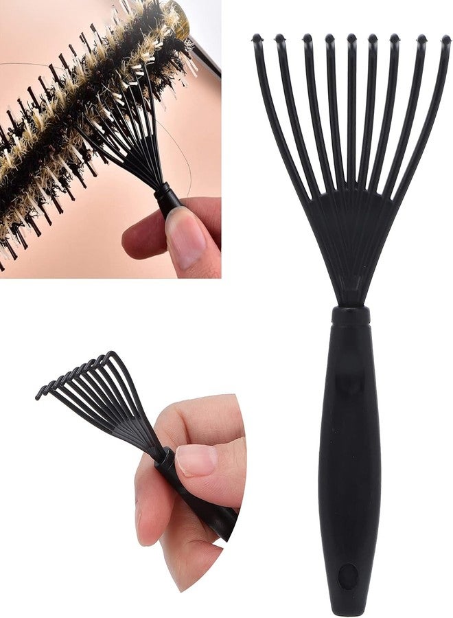BlackLaoban Round Hair Brush With Brush Cleaner Tool for Blow Drying, Styling, Curling, Straighten with Soft Nylon Bristles for Short or Medium Curly Hairs for Women & Men (Light-Blue) - Image 4