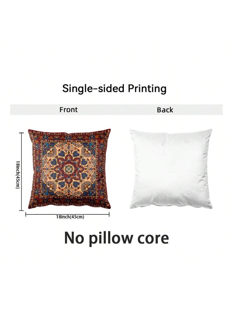 زينة رمضان طقم أغطية وسائد 2 قطع مقاس 45 × 45 سم بتصميم شرقي تقليدي - Image 2