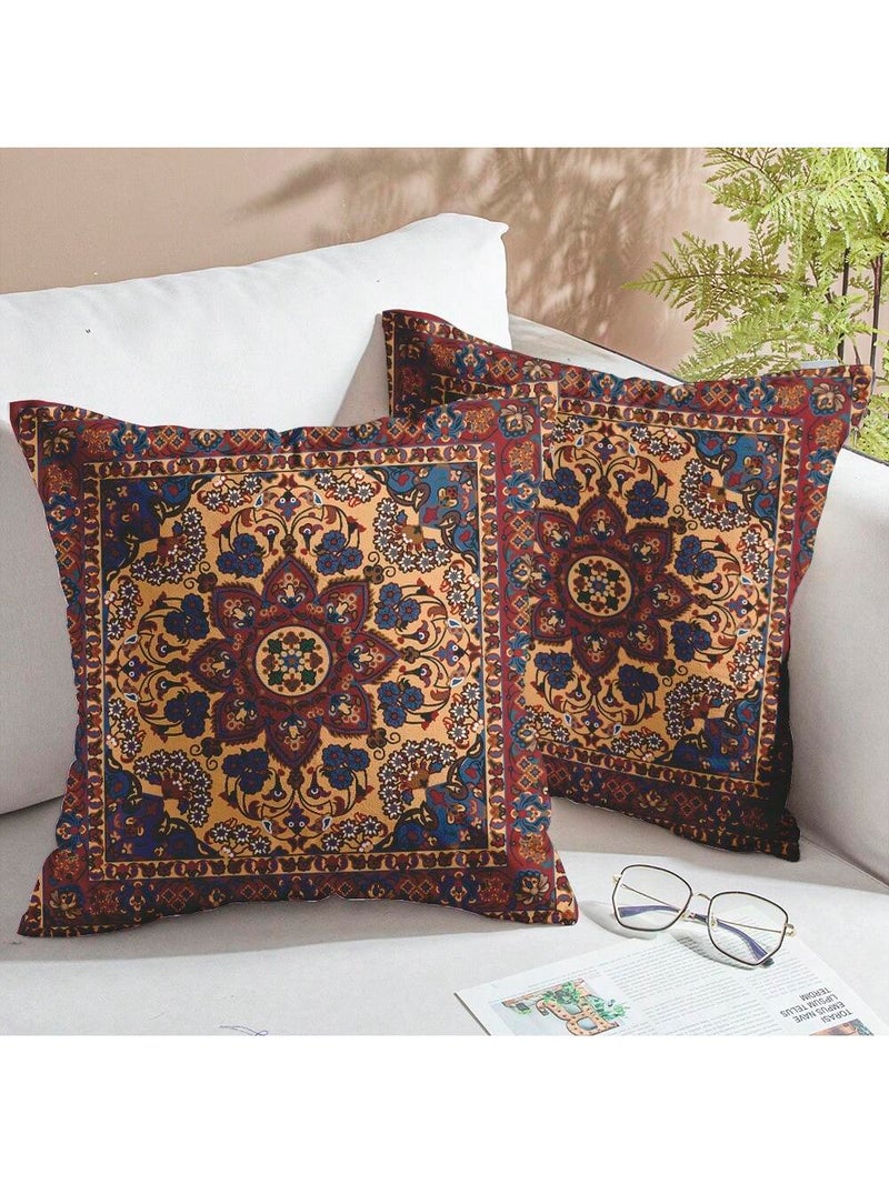 زينة رمضان طقم أغطية وسائد 2 قطع مقاس 45 × 45 سم بتصميم شرقي تقليدي - Image 1