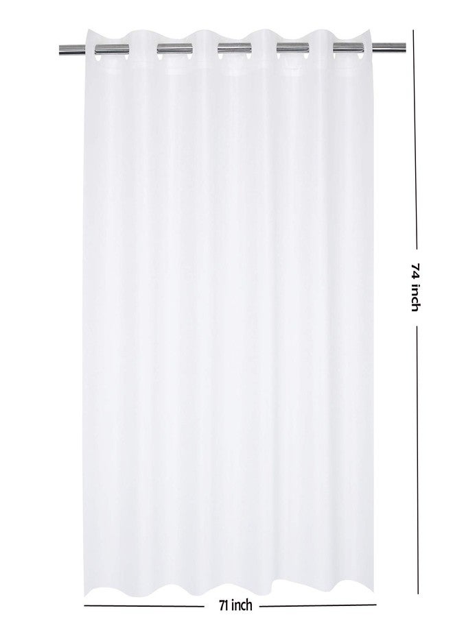 River Dream Hotel Grade No Hooks Needed Waterproof Shower Curtain or Liner,Frost (PEVA, 71" x 74") - Image 5