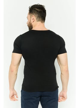 Men 2 Pcs V-Neck Short Sleeve Solid T-Shirt, Black - pzsku/ZAA9E5BEDA1A23D89C73BZ/45/_/1738160356/85365f45-953d-49d6-9f1f-f32a2e7b8a75