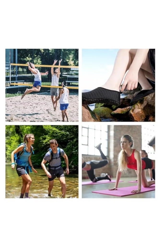 Water Shoes for Women Men , barefoot quick-dry Aqua Water Socks Slip-on Swim Beach Shoes for Snorkeling Surfing Kayaking Beach Walking Yoga.Beach shoes, applicable scenes: diving, creek, rafting, water parks, wading, snorkeling, catching the sea, yoga, swimming, non-slip anti-cutting. - Image 3
