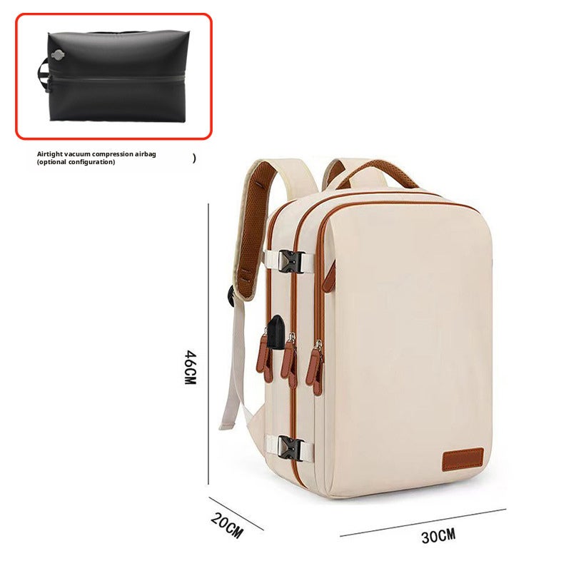 Unisex Large Capacity Travel Backpack with USB Port, Multi-Compartment Laptop Backpack - Image 3