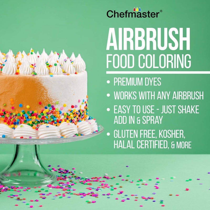 Chefmaster Metallic Red Airbrush Food Color - 9 Ounces - Image 3