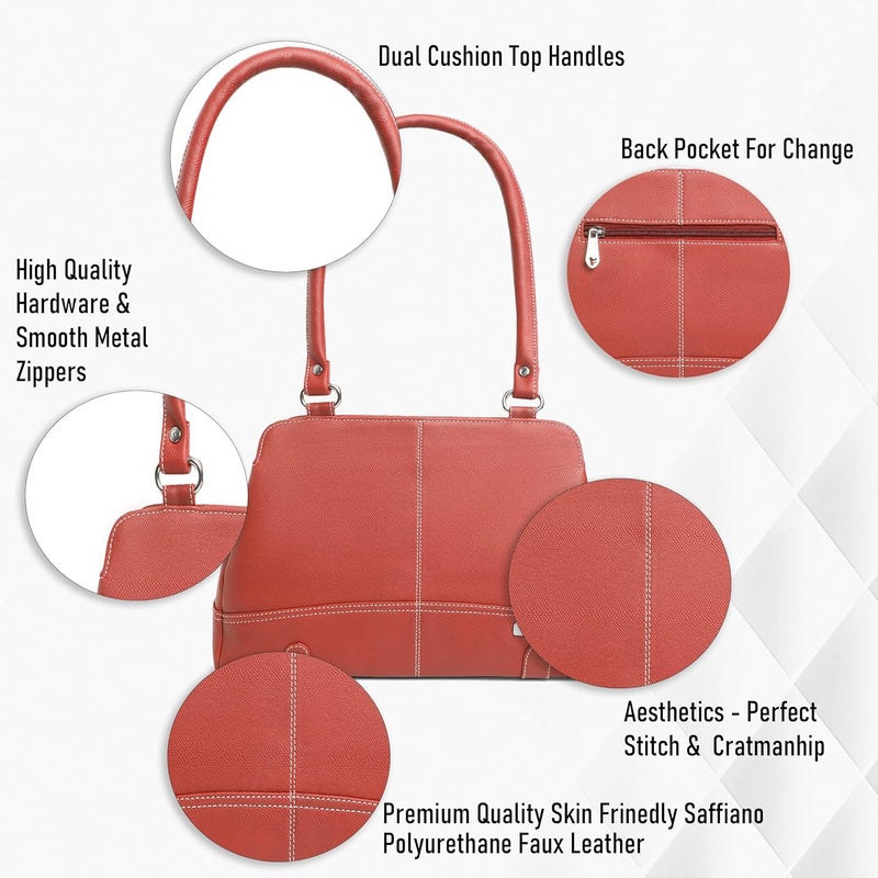 Fostelo Women's Helena Satchel Tote Handbag for Women | Ladies Purse | Stylish Shoulder Bag | Gift For Women - Image 2