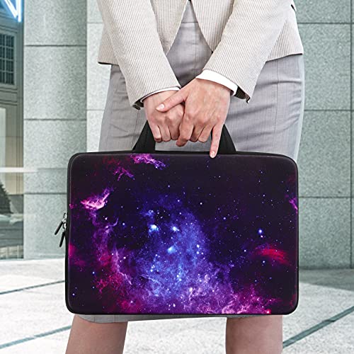 ICOLOR 11 11.6 12 12.1 12.5 inch Laptop Carrying Bag Chromebook Case Notebook Ultrabook Bag Tablet Cover Neoprene Laptop Sleeve case chromebook Sleeve with Handle Kids Boys Girls Blue Galaxy - Image 2