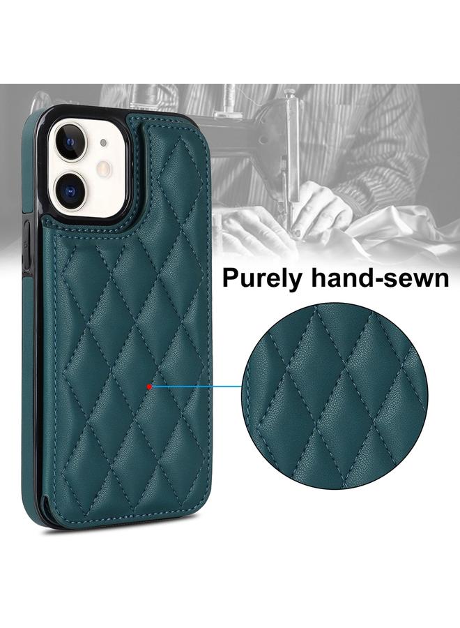 Zaboon Case For iPhone 12 mini Double Buckle Rhombic PU Leather Phone Case - Image 5