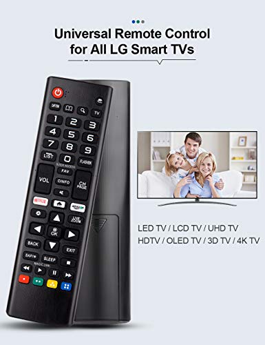 EWO'S Universal Remote Control for All LG Smart TV Replacement LED OLED UHD LCD Plasma Magic Webos 3D 4K AKB75095307 AKB75375604 AKB75675304 AKB74915305 AKB76037601 AKB75855501 AKB76040302-2 Year Warranty - Image 2