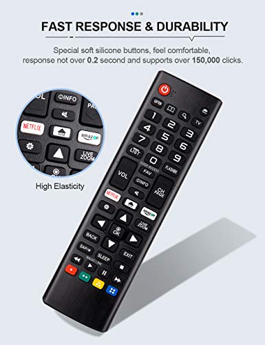 EWO'S Universal Remote Control for All LG Smart TV Replacement LED OLED UHD LCD Plasma Magic Webos 3D 4K AKB75095307 AKB75375604 AKB75675304 AKB74915305 AKB76037601 AKB75855501 AKB76040302-2 Year Warranty - Image 5