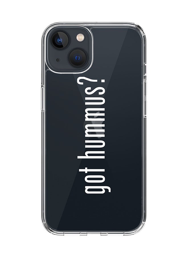 Classic Clear Case for Apple iPhone 14 Plus Case Hybrid Soft Cover Flexible Edges Anti Drop TPU PC Gel Thin Transparent Cover - Got Hummus?