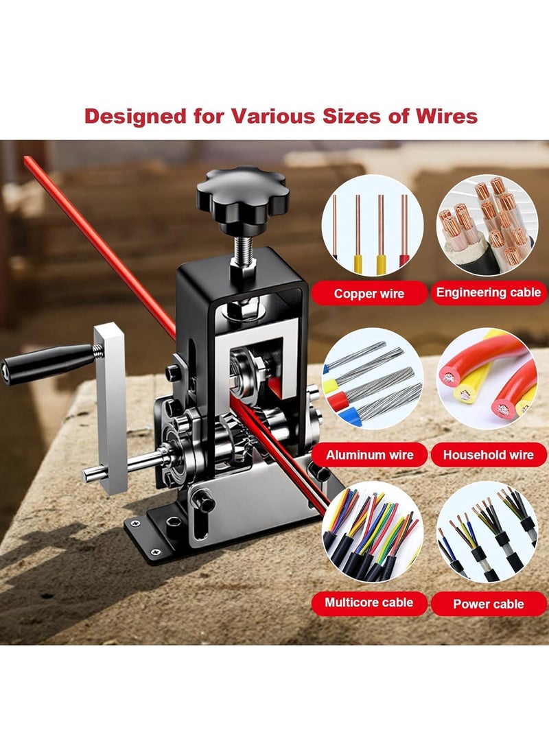SYOSI - Manual Wire Stripping Machine, Gauge Wire 0.06-1 inches, Scrapping Copper Wire Peeler Machine, Drill Powered Hand Crank Wire Stripper Tool for Scrap Copper Recycling, Manual Wire Stripping Made Easy - Image 1