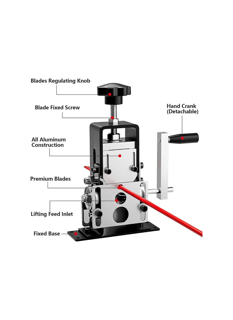 SYOSI - Manual Wire Stripping Machine, Gauge Wire 0.06-1 inches, Scrapping Copper Wire Peeler Machine, Drill Powered Hand Crank Wire Stripper Tool for Scrap Copper Recycling, Manual Wire Stripping Made Easy - Image 1