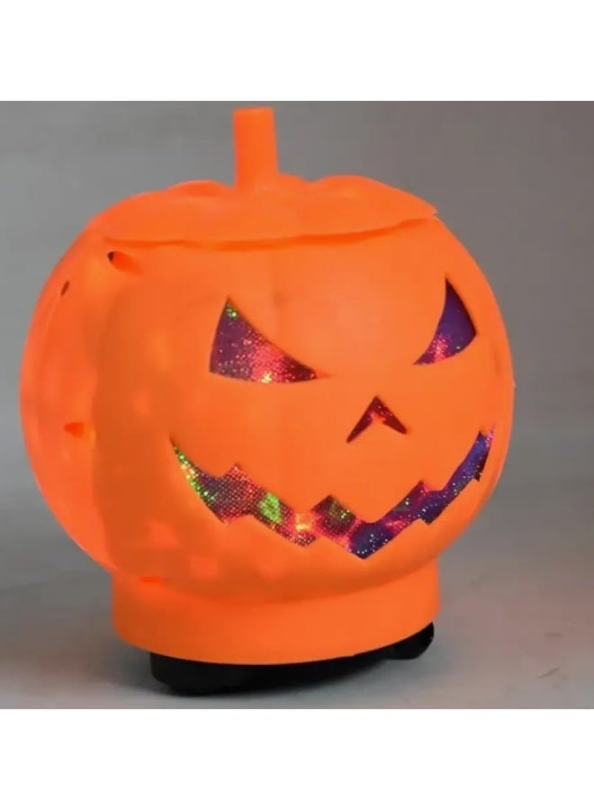 Halloween Pumpkin Candy Bowl with Light & Sound – Animated Trick or Treat Candy Holder 15x17 cm – Spooky Party Decoration - Image 3