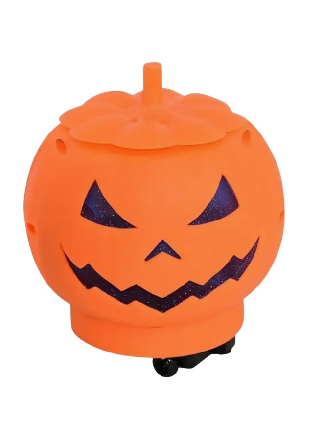 Halloween Pumpkin Candy Bowl with Light & Sound – Animated Trick or Treat Candy Holder 15x17 cm – Spooky Party Decoration - Image 1