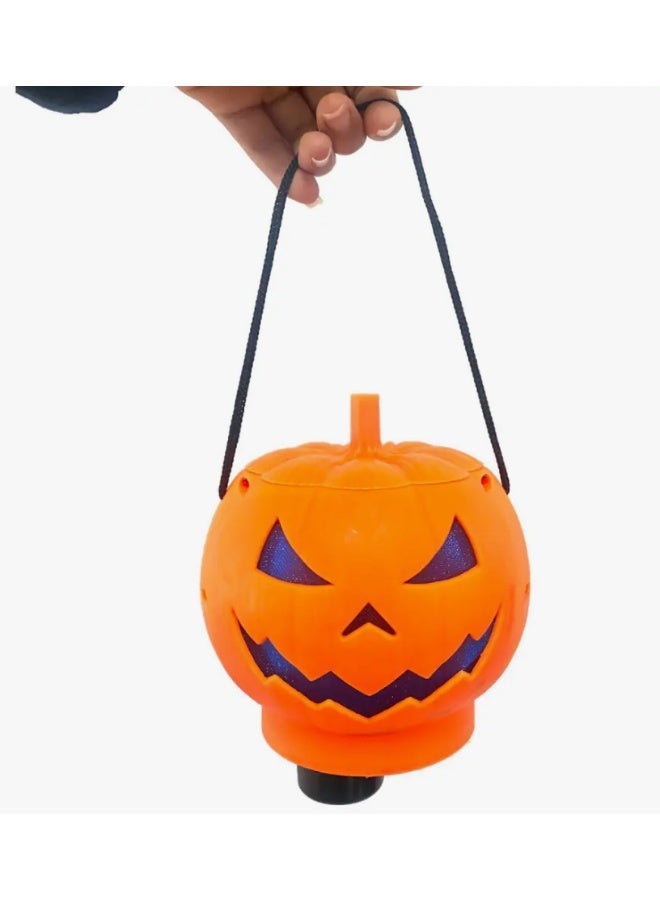 Halloween Pumpkin Candy Bowl with Light & Sound – Animated Trick or Treat Candy Holder 15x17 cm – Spooky Party Decoration - Image 4