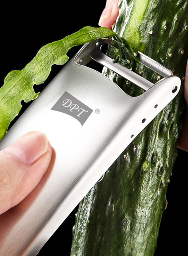 دي بي تي، قشارة خضروات وفواكة، فضي، مقاس 4.5*18.5 سم - Image 3