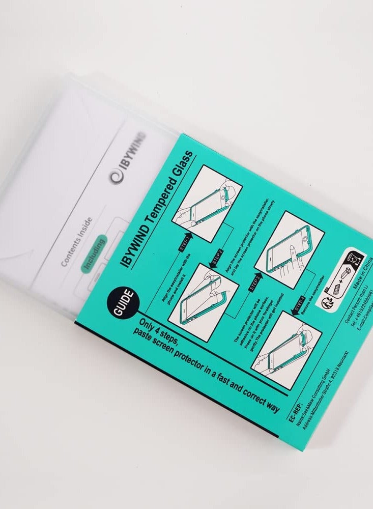 Ibywind 2 of Pack Screen Protector for SamSung Galaxy S22 Plus 5G 6.6 Inch with Metal Camera Lens Protector Back Carbon Fiber Skin Protector Including Easy Install Kit - Image 3