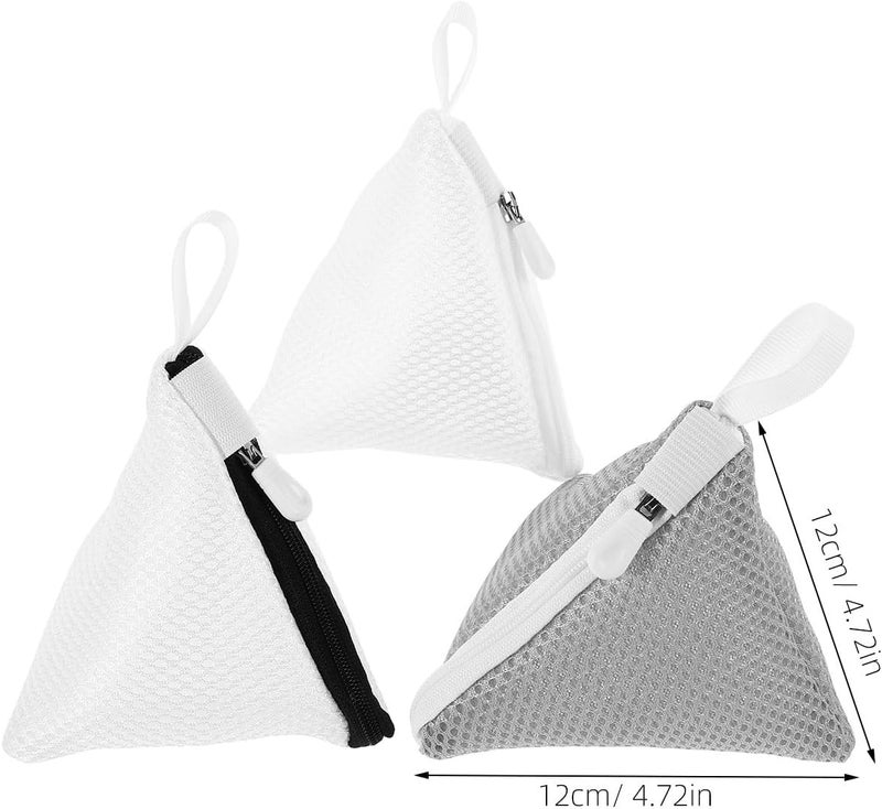 3pcs Mini Laundry Bags for Washing Machines Polyester Mesh Delicate Wash Bags with Zipper for Socks and Pants Home Laundry Organization - Image 2