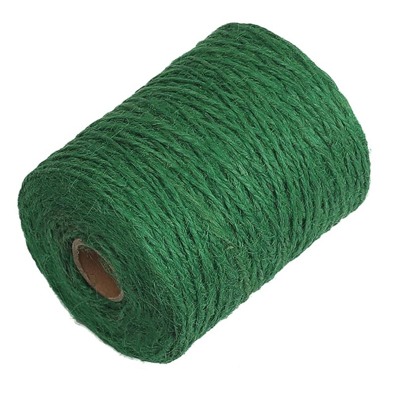 Vivifying 200m656 Feet Green Garden Twine 2mm Jute Twine String for Climbing Plants Gardening Tomatoes Vines Floristry Bundling and Crafts