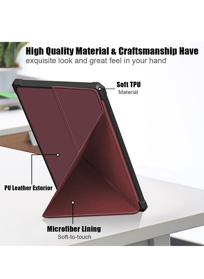 Muyixin - Case for Kindle Paperwhite (11th Generation, 2021 Release,6.8) PU Leather Case Cover with Auto Wake/Sleep for Kindle Paperwhite 2021 E-Reader (Red) - Image 1