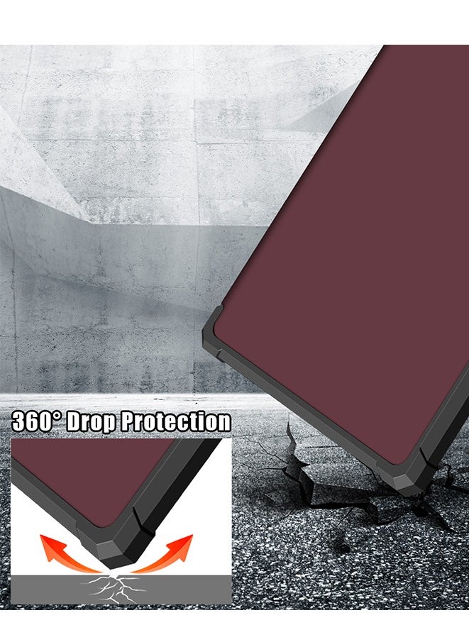 Muyixin - Case for Kindle Paperwhite (11th Generation, 2021 Release,6.8) PU Leather Case Cover with Auto Wake/Sleep for Kindle Paperwhite 2021 E-Reader (Red) - Image 1