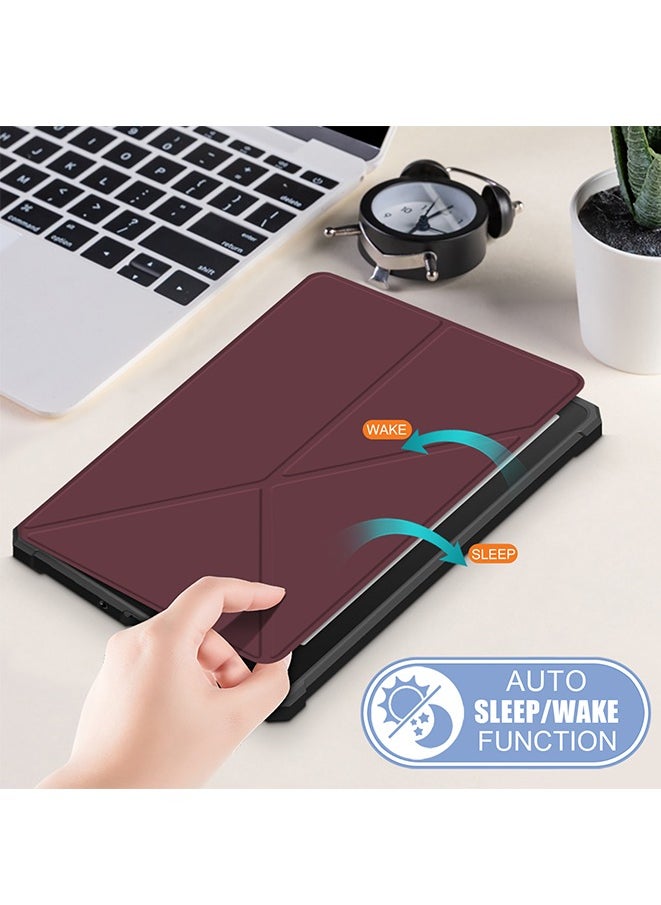 Muyixin - Case for Kindle Paperwhite (11th Generation, 2021 Release,6.8) PU Leather Case Cover with Auto Wake/Sleep for Kindle Paperwhite 2021 E-Reader (Red) - Image 1