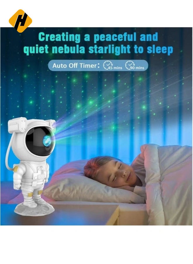 HuHa Kids Star Projector Night Light Ksera Astronaut LED Projection Lamp for Bedroom, Starry Night Light Projector with Timer, Remote Control and 360°Adjustable Head Angle  - Image 3