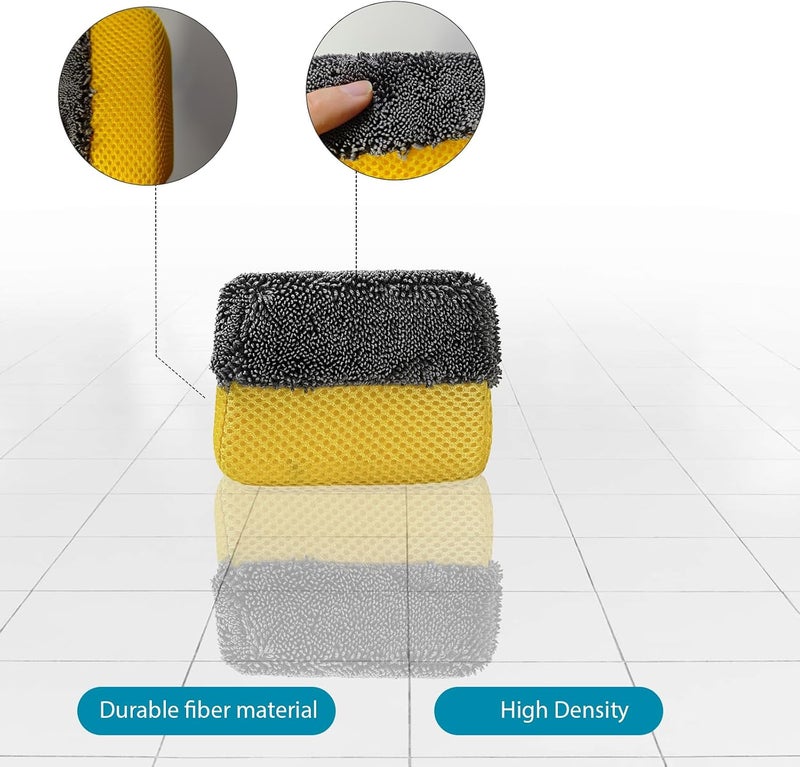 RXALASKA Tire Shine Applicator Pad, Microfiber Tire Dressing Applicator Sponge Pad, Durable Tire Gel Applicator Foam Brightener Cleaner for Automotive Detailing - Image 2