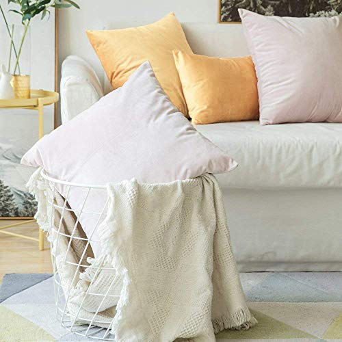 Khooti Velvet Cushion Cover, 22x22 inches | Wheat | Pack of 1 | Solid Plain Soft & Smooth, Decorative Cushion Covers for Living Room, Bedroom, Couches, Chairs, Sofas, Beds & Home Décor - Image 5