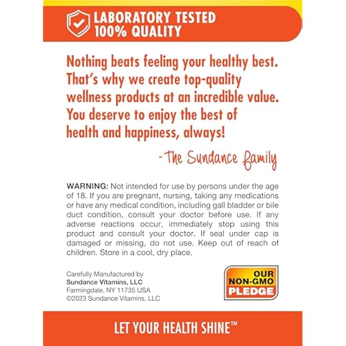 Sundance Turmeric Curcumin Complex | 60 Capsules | with BioPerine | Non-GMO and Gluten Free Supplement - Image 5