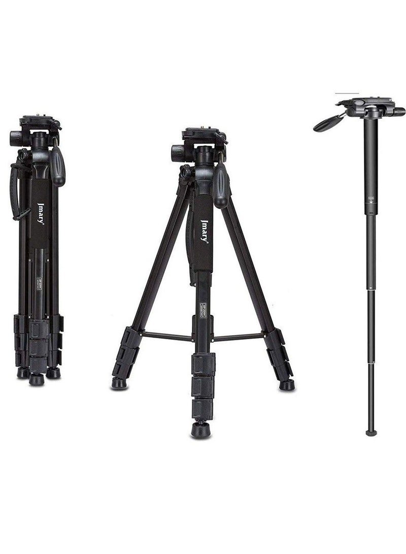 Jmary Professional Aluminium Tripod & Monopod for All DSLR Cameras - Image 1