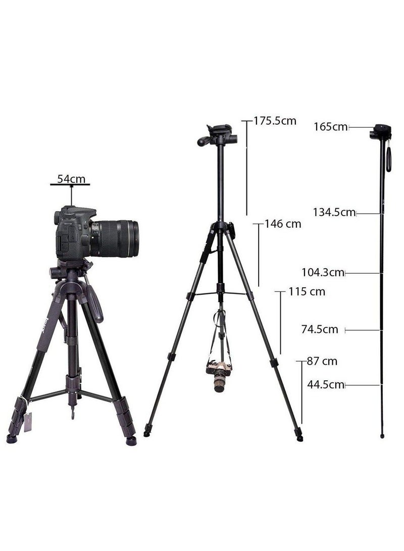 Jmary Professional Aluminium Tripod & Monopod for All DSLR Cameras - Image 5