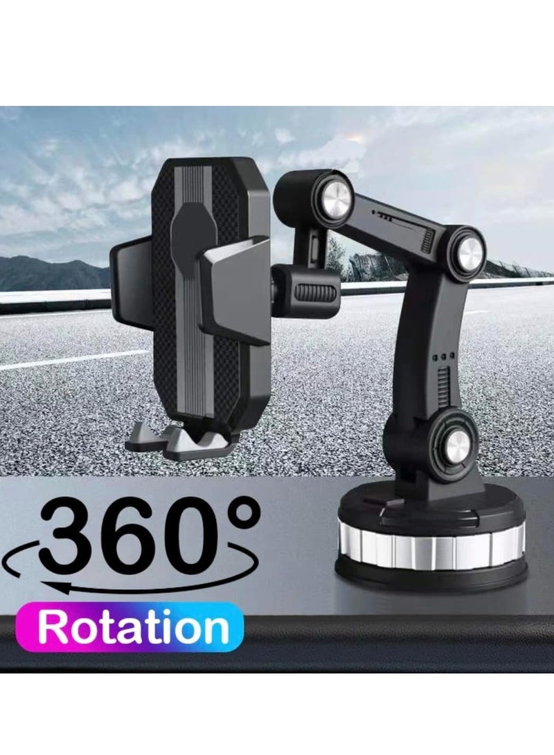 Car Phone Holder Dashboard Universal Suction Cup – Windshield Sucker Stand Bracket, Smartphone GPS Navigation Holder (1-Pack) - Image 3