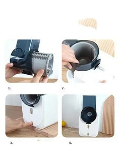 Snooe Vegetable Chopper, Cheese Grater with 3 Interchangeable Stainless Steel Blades, Potato Cutter for Kitchen  - Image 5