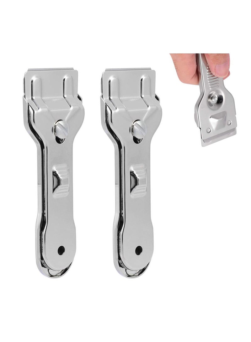 SYOSI 2Pcs Glass Scraper Window Scraper Paint Scraper Car Decal Glue Remover Cleaning Scraper for Glass Ceramic and Induction Cooktops - Image 1