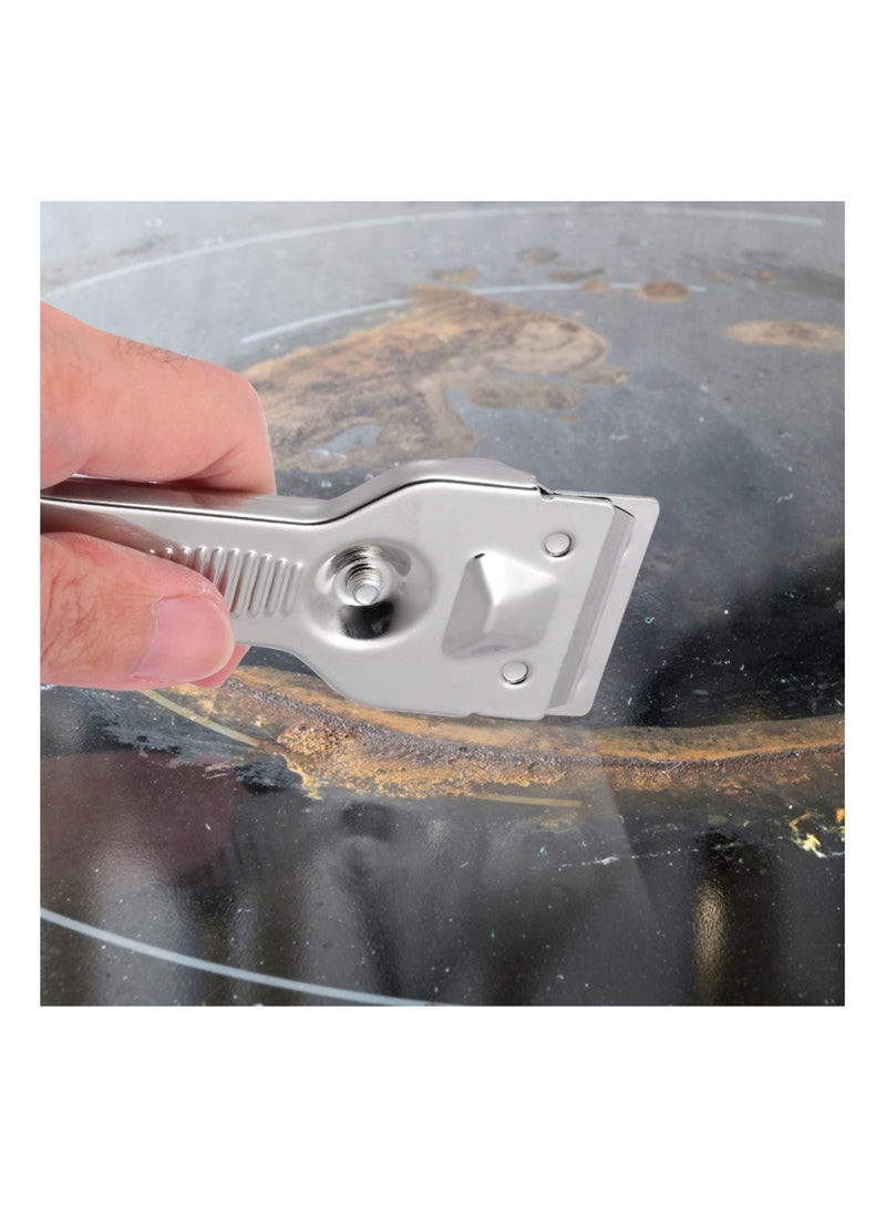 SYOSI 2Pcs Glass Scraper Window Scraper Paint Scraper Car Decal Glue Remover Cleaning Scraper for Glass Ceramic and Induction Cooktops - Image 3