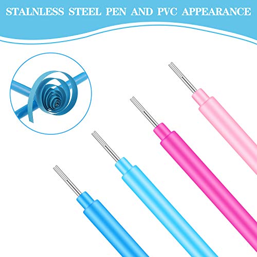 WILLBOND 24 Pieces Paper Quilling Tools Rolling Curling Quilling Needle Pen DIY Card Making Paper Pen for Art Craft Handmade Tools, 4 Colors - Image 4
