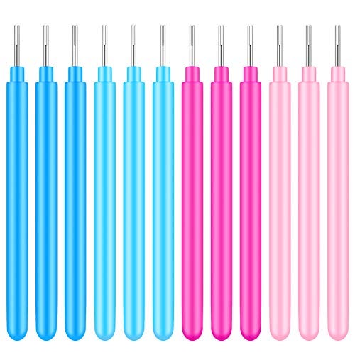 WILLBOND 24 Pieces Paper Quilling Tools Rolling Curling Quilling Needle Pen DIY Card Making Paper Pen for Art Craft Handmade Tools, 4 Colors - Image 1