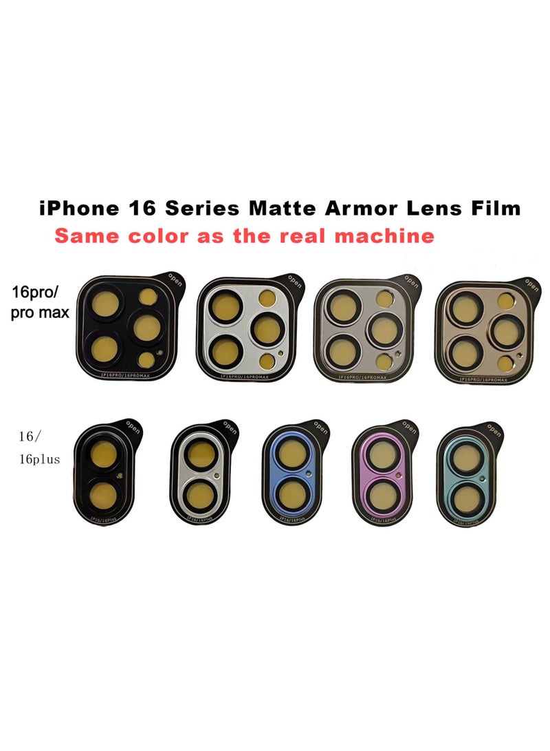 For iPhone 16 Pro/iPhone 16 Pro Max Camera Lens Protector 9H Tempered Glass Camera Cover Screen Metal Ring Case Friendly Scratch Resistant Easy to Install Bling Tempered Glass Cover Camera Screen Protector with Metal Ring Protector, Case Lens for iPhone 16 Pro / iPhone 16 Pro Max.  Real machine debugging accurate color accuracy - Natural Titanium