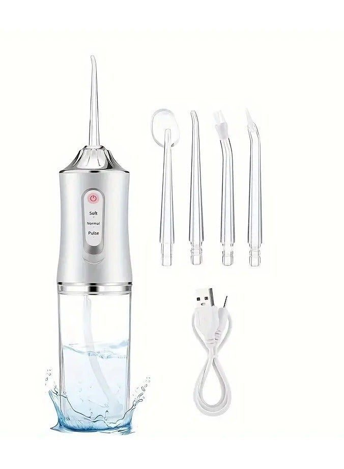 Goolsky Electric Water Flosser, Intelligent Chip For Precise Pressure Control, 360 Degree Rotatable Nozzle, Oral Irrigator For Deep Teeth And Gum Cleaning, Available In Coral Powder & Mint Green Christmas Gift  - Image 1
