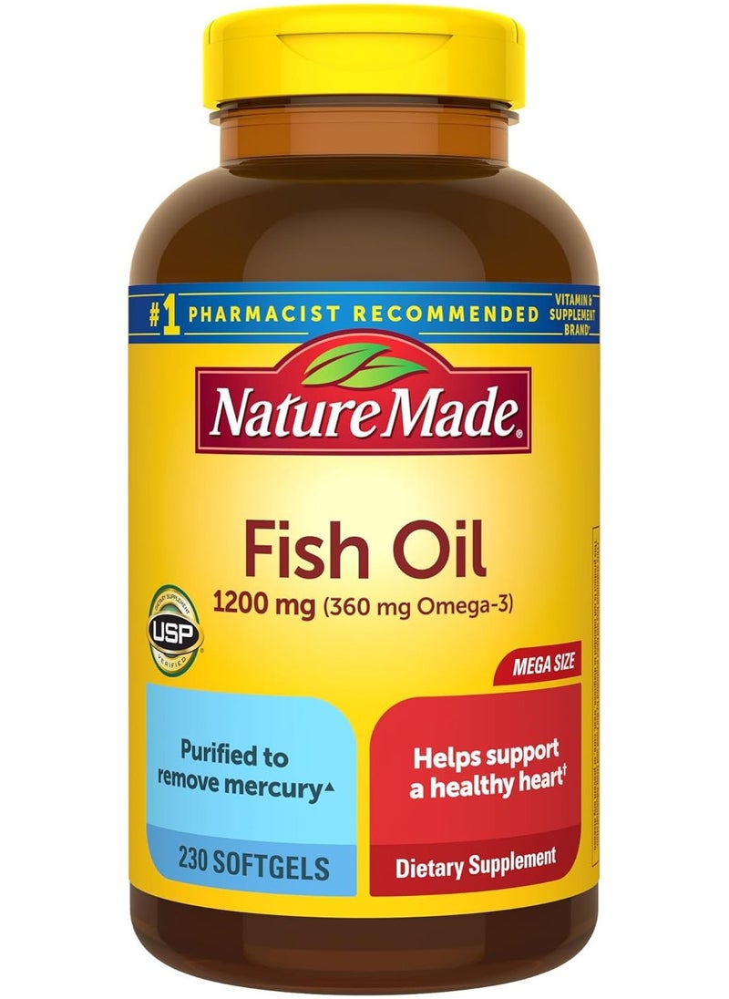 Nature Made - Fish Oil 1200mg, 230 Softgels - Image 1