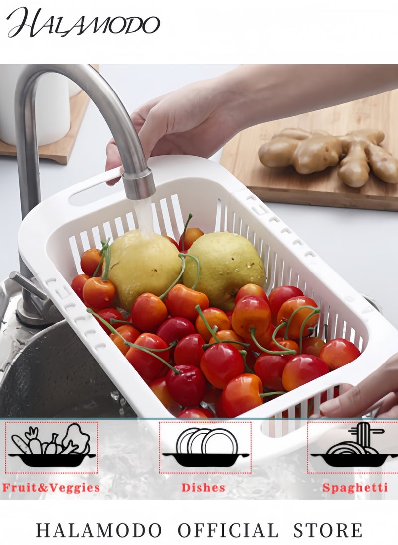 Over the Sink Colander Strainer Basket Extendable Food Strainers Home Kitchen Essentials for Fruits and Vegetables Washing & Drying - pzsku/ZAA9F5CCC914451329510Z/45/1741051228/54e869ad-481a-44f1-a86a-441260e602a8