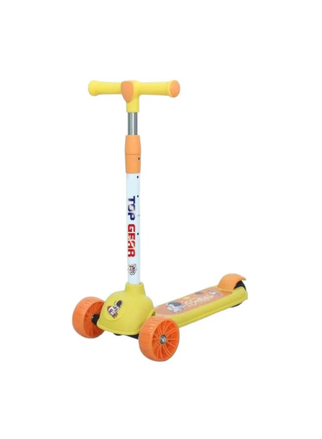 توب جير Kids 3-Wheel Scooter with Flashing LED Wheels & Adjustable Height (Ages 2-4) - Image 1