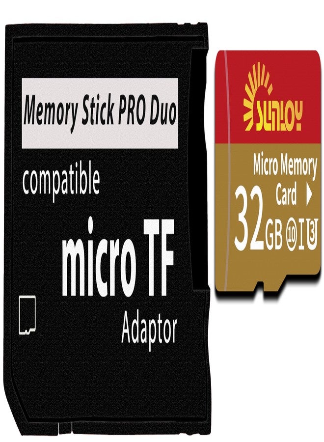 Sunloy PSP Memory Stick Adapter with 32GB Micro SD Card, Micro SD/SDHC/SDXC to Memory Stick PRO Duo MagicGate Card Compatible with PlayStation Portable, Camera, Handycam, Cell Phone & PSP 1000/2000/3000 - Image 2