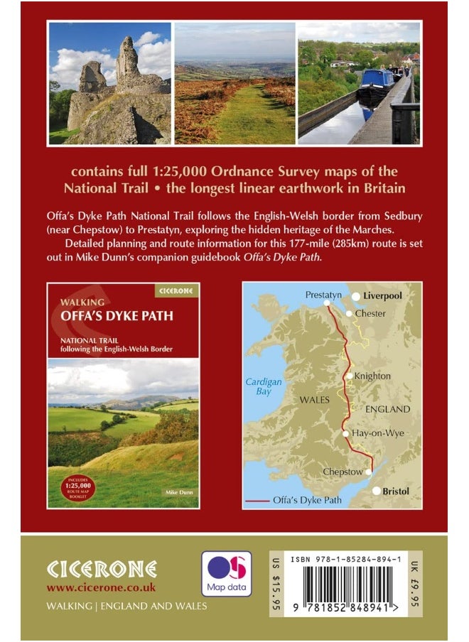 null - Offa's Dyke Map Booklet: 1:25,000 OS Route Mapping - Image 1