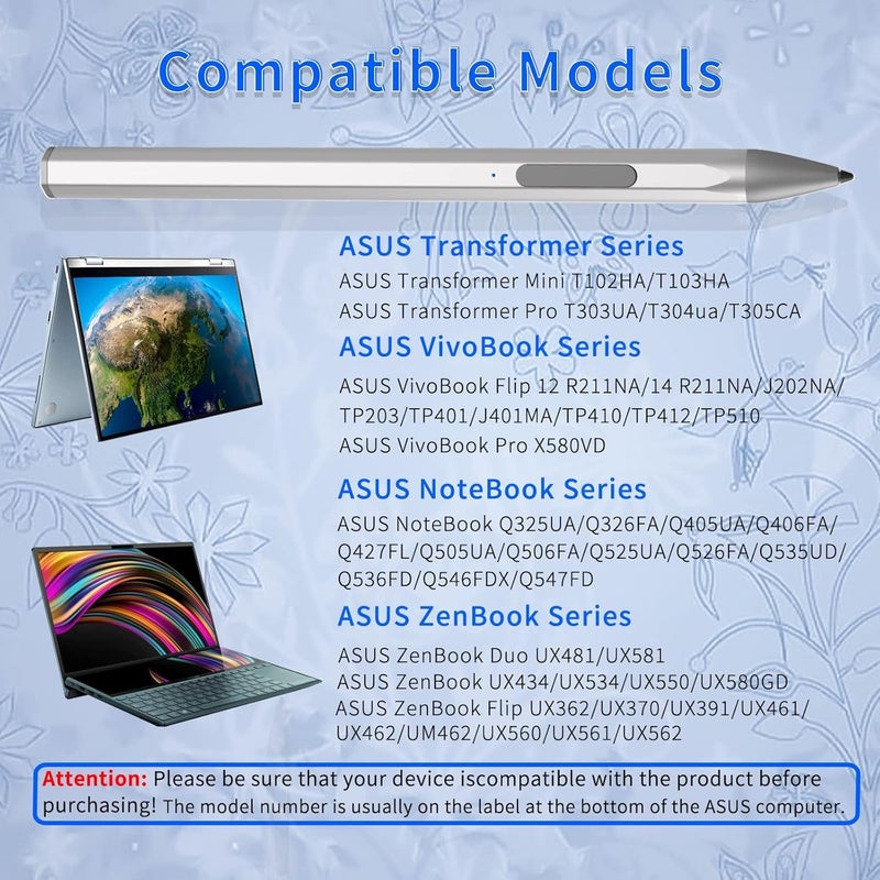 Bluejw قلم ستايلس لجهاز HP Envy X360 Pavilion X360 Specter X360 Spectre X2 Envy X2 قابل لإعادة الشحن MPP 2.0 قلم نشط مائل مع حساسية ضغط 4096، وظيفة رفض راحة اليد، وظيفة تثبيت مغناطيسي، أسود - Image 2