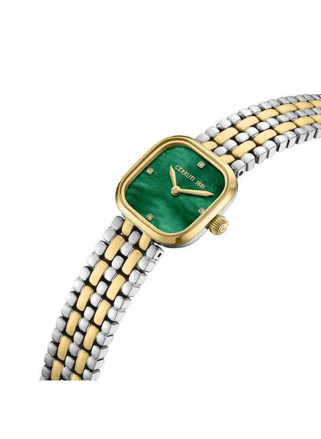 CERRUTI 1881 Casena 26mm Green Mother-of-pearl Dial Quartz Analog Watch For Women