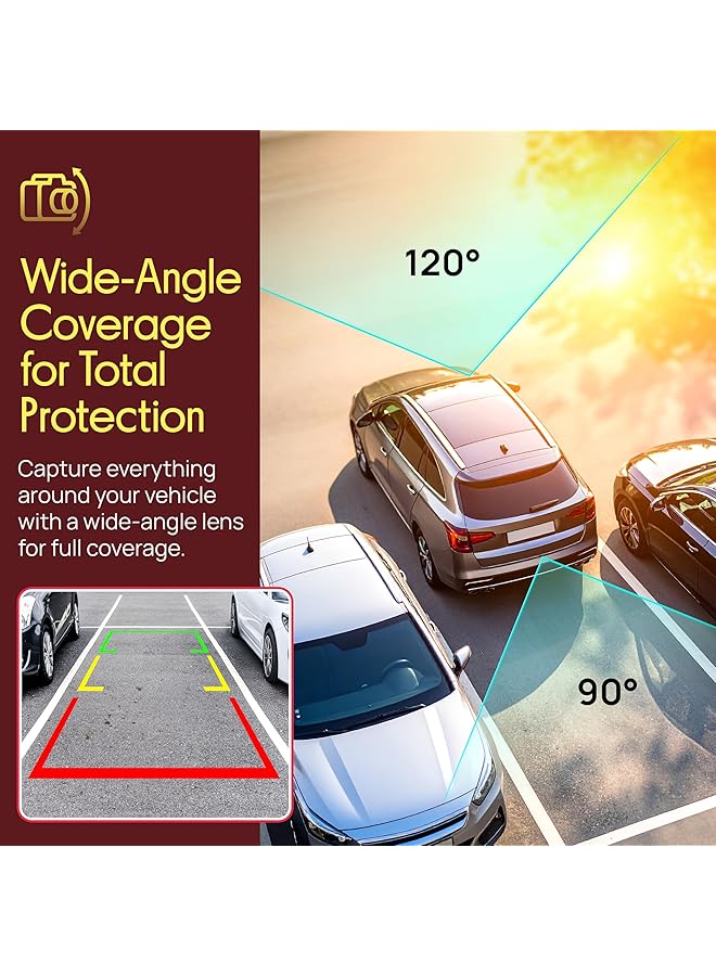 Pyle Dash Cam Rearview Mirror 4.3” Dvr Monitor Rear View Dual Camera Video Recording System Built In G Sensor Motion Detect Parking Control Loop Record Support Plcmdvr49, Black, 4.3 Inches - Image 4